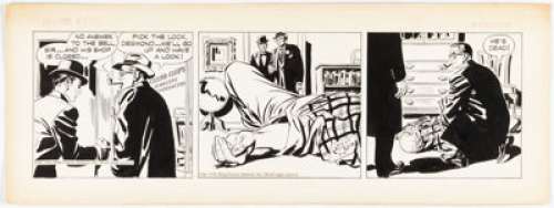 Alex Raymond | Rip Kirby Daily Comic Strip Original Art dated 3-2-50 (King Features Syndicate, 1950). ... | Heritage