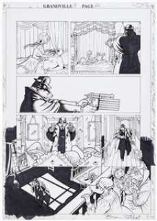 Bryan Talbot - Grandville: Force Majeure Story Page 64 Original Art (Dark Horse, 2017). ...