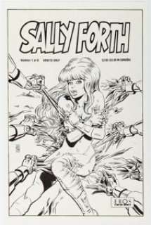 Will Meugniot - Sally Forth #1 Cover Original Art (Fantagraphics/Eros Comix, 1993)....