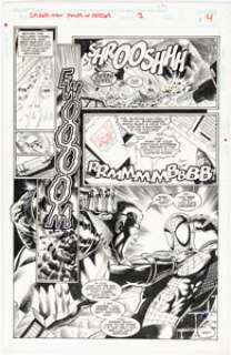 Darick Robertson, Malcolm Jones III, and Lee Sullivan - Spider-Man: Power of Terror #3 Story Page 4 Original Art (Ma...