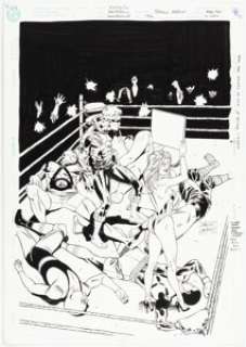 Rodolfo Damaggio and Robert Campanella - Green Arrow #106 Cover Original Art (DC, 1996).