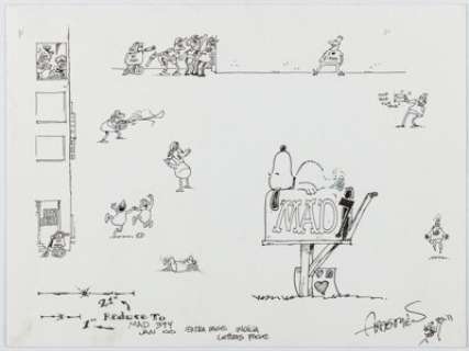 Sergio Aragonés | MAD #394 Marginal Illustrations Original Art (EC, 2000). | Heritage