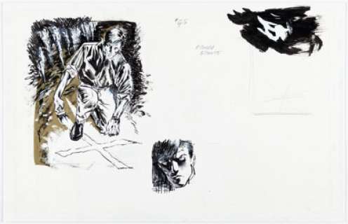 Richard Bennett Avengelyne #G5 "An Ancient Ritual" Dr. Michael Clifton Trading Card Illustration Original Art (WildStorm, 1996).