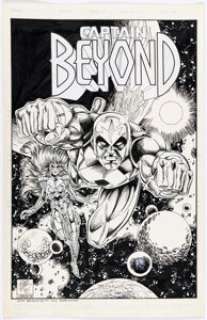 Robb Phipps and Jason Gorder Captain Beyond Cover Original Art (1993).