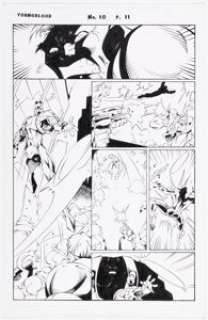 Roger Cruz, Fabio Laguna, and Lary Stucker Youngblood #10 Story Page 11 Original Art (Image, 1996).