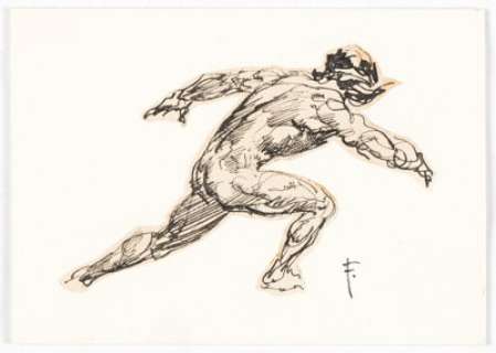 Frank Frazetta - Male Figure Sketch Original Art (undated). | Heritage