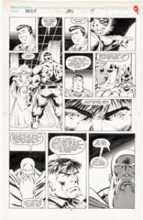 Dale Keown and Mark Farmer The Incredible Hulk #386 Story Page 7 Original Art (Marvel, 1991). | Heritage