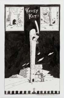 Noah Van Sciver "Krazy Kat" Story Page Original Art (2019).