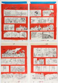 Sergio Aragonés MAD #193 Complete 4-Page Story "A MAD Look at Movie Making" Original Art (EC, 1977). (Total: 4 Original Art) | Heritage