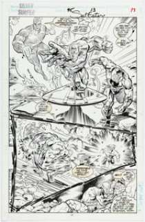 Scot Eaton and Mike Barreiro Silver Surfer #95 Story Page 13 Original Art (Marvel, 1994). | Heritage