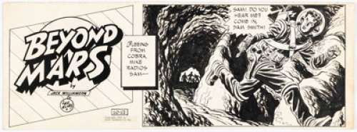 Lee Elias Beyond Mars Partial Sunday Comic Strip Original Art (News Syndicate Co., 1952).