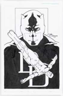 Gene Gonzales - Daredevil Illustration Original Art (2001).