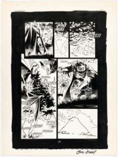 Andy Kubert and Adam Kubert Batman versus Predator #3 Story Page 12 Original Art (DC/Dark Horse, 1992) | Heritage