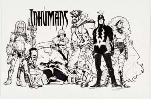 Andy MacDonald - The Inhumans Illustration Original Art (2006). | Heritage