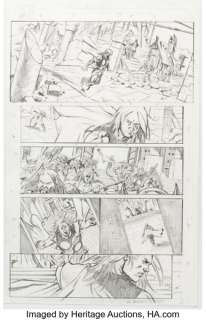Al Barrionuevo Avengers Origins: Thor #1 Story Page 17 Pencils Original Art (Marvel, 2012).