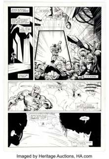 Liam Sharp, Andy Lanning, and Bambos Georgiou Death‘s Head II #1 Story Page 5 Original Art (Marvel UK, 1992).