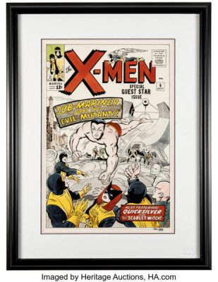 Stan Goldberg The X-Men #6 Cover Re-Creation Illustration Original Art (undated). | Heritage