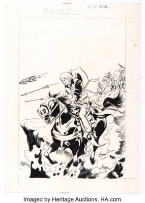 José Delbo Billy the Kid #108 Cover Original Art and Production Stat Cover (Charlton, 1974). (Total: 2 Items) | Heritage