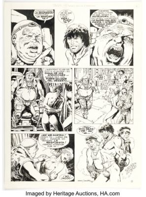 Juan Zanotto Skorpio #133 TAGH Story Page 6 Original Art (Ediciones Récord, 1987).