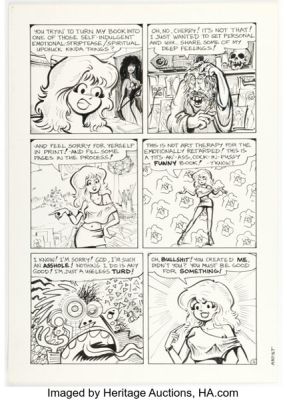 Larry Welz Cherry #6 Story Page 2 Original Art (Last Gasp, 1988). | Heritage