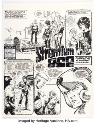 Carlos Ezquerra 2000 AD Prog #221 Strontium Dog Story Page 5 Original Art (Fleetway, 1992). | Heritage