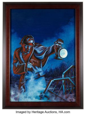 Dan Day (Cases of) Sherlock Holmes (nn) Cover Painting Original Art (Avalon Communications, 1997). | Heritage