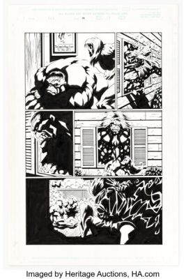 Kyle Hotz and Eric Powell Incredible Hulk #29 Story Page 14 Original Art (Marvel, 2001). | Heritage