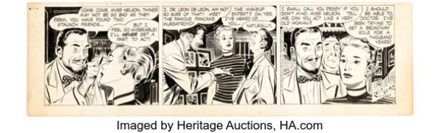 Alex Raymond Rip Kirby Daily Comic Strip Original Art dated 8-23-56 (King Features Syndicate, 1956). | Heritage