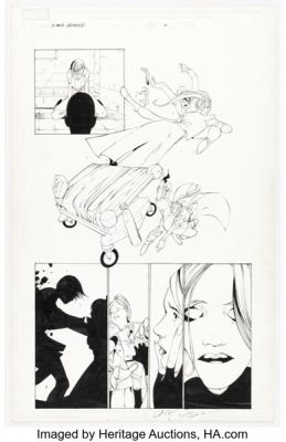 Alex Sanchez and Jay Leisten X-Men Unlimited #6 Rogue and Rachel Summers Story Page 6 Original Art (Marvel, 2005).