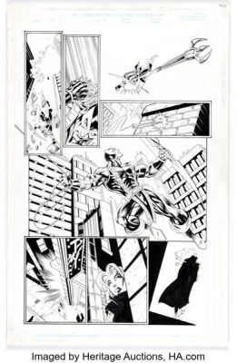 Mark Bagley and Vince Russell Thunderbolts #10 Story Page 12 Original Art (Marvel, 1998).