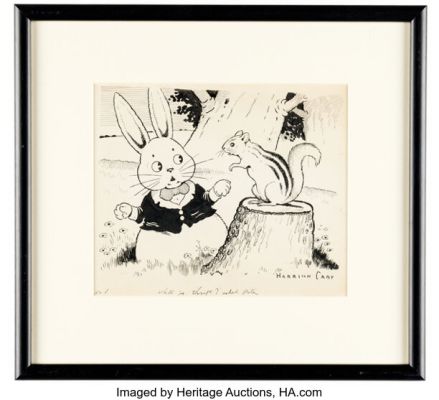 Harrison Cady Peter Rabbit Illustration Original Art (undated).