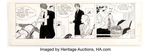 Alex Raymond Rip Kirby Daily Comic Strip Original Art dated 6-16-51 (King Features Syndicate, 1951). | Heritage