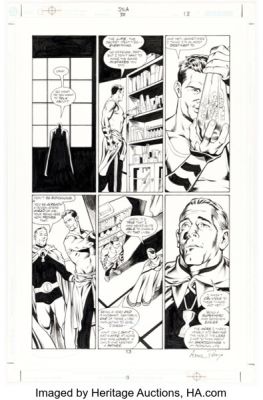 Stephen Sadowski and Margeaux "Andrew" Pepoy JSA #38 Story Page 13 Original Art (DC, 2002).