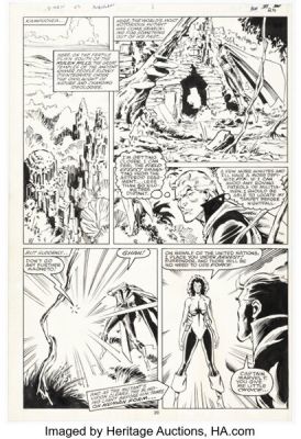 Marc Silvestri and Joe Rubinstein The X-Men vs. The Avengers #1 Monica Rambeau Story Page 20 Original Art (Marvel, 1987). | Heritage