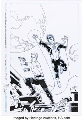 Gabriel Rodriguez - Star Trek/Green Lantern: The Spectrum War #1 Variant Cover Original Art (DC/IDW, 2015). | Heritage