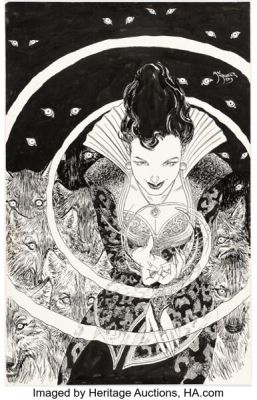 Michael Kaluta Once Upon a Time: Shadow of the Queen Unused Illustration Original Art (Marvel/ABC, 2013). | Heritage
