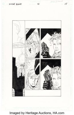 Jim Lee and Richard Bennett Divine Right #10 Story Page 15 Original Art (DC/WildStorm, 1999). | Heritage