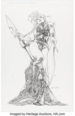 Stephen Segovia - Valkyrie Illustration Original Art (2013).