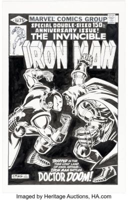 Bob Layton Iron Man #150 Cover Re-Creation Illustration Original Art (2012). | Heritage