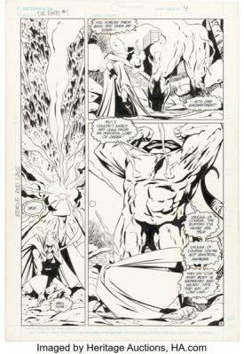 Keith Giffen and Dave Hunt Dr. Fate #1 Story Page 4 Original Art (DC, 1987). | Heritage