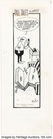 Al Jaffee Tall Tales Daily Comic Strip Original Art dated 1-13-64 (Publishers Newspaper Syndicate, 1964). | Heritage