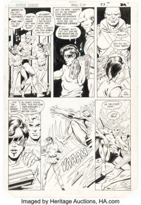 Chuck Patton and Dave Hunt Justice League of America Annual #2 Aquaman and Vibe Story Page 29 Original Art (DC, 1984). | Heritage