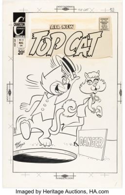 Ray Dirgo Top Cat #12 Cover Original Art (Charlton, 1972).