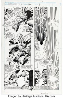 Walt Simonson and Al Milgrom Fantastic Four #350 Story Page 4 Original Art (Marvel, 1991). | Heritage
