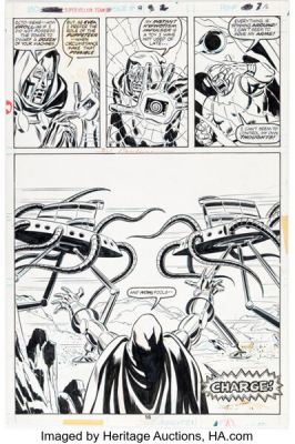 Sal Buscema and Fred Kida Super-Villain Team-Up #2 Dr. Doom Story Page 10 Original Art (Marvel, 1975). | Heritage