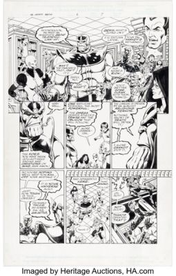 Jim Starlin and Al Milgrom The Infinity Abyss #6 Story Page 7 Original Art (Marvel, 2002). | Heritage