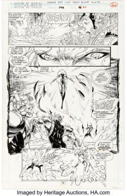 Brandon Peterson and Al Milgrom The Uncanny X-Men #298 Jean Grey Story Page 16 Original Art (Marvel, 1993). | Heritage