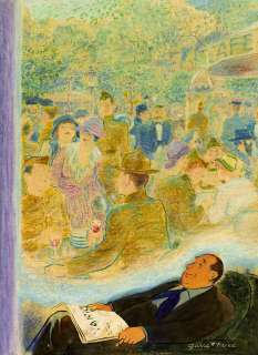 GARRETT PRICE. Dreaming of a French Café. [NEW YORKER / COVER ART] | Swann Galleries