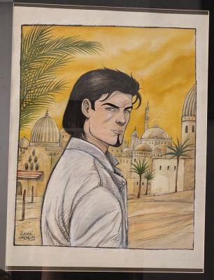 Grenson , Olivier - Illustration originale en couleur directe (ex-libris) - Niklos Koda | Galerie des bulles