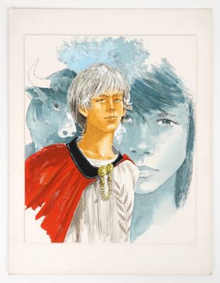 Gourlier Michel Illustration... | GOURLIER Michel Illustration représentant un jeune... | Vermot et Associés